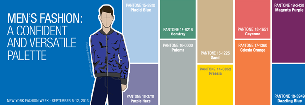 followthecolours pantone 2014 men Pantone lança cores tendência para moda/primavera 2014 
