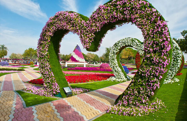 viagem Dubai parque das flores Al Ain Paradise