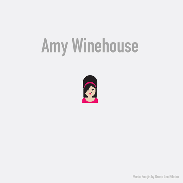 music emojis AMY WINEHOUSE
