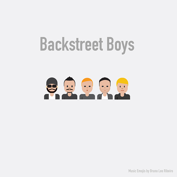 music emojis BACKSTREET BOYS