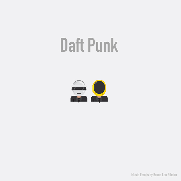music emojis DAFT PUNK