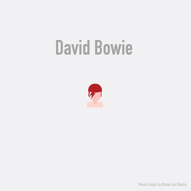music emojis david bowie