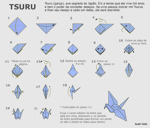 Сделать журавлика оригами пошаговая инструкция для начинающих. Журавлик Цуру схема. Журавль Цуру оригами. Японский бумажный Журавлик Цуру. Схема сборки бумажного журавлика.