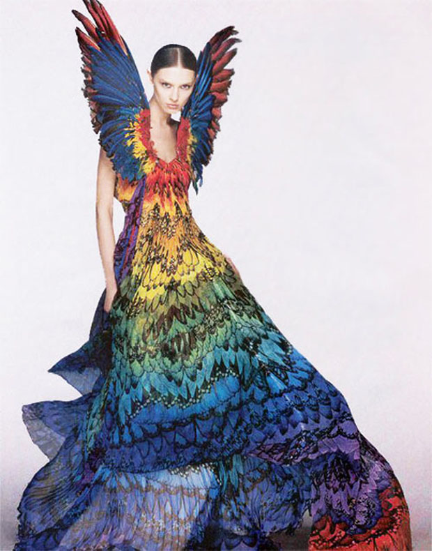 Alexander-McQueen-rainbow-dress