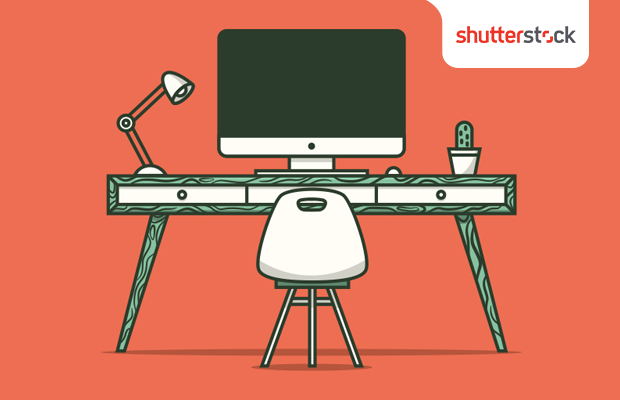 Shutterstock Workspace illustration Laralova