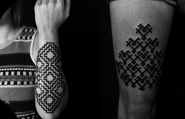 Brody Polinsky tatuagens geométricas