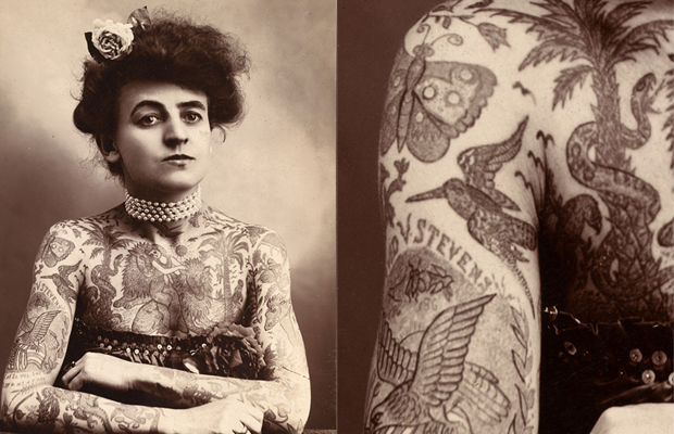 primeira tatuadora EUA Maud Wagner