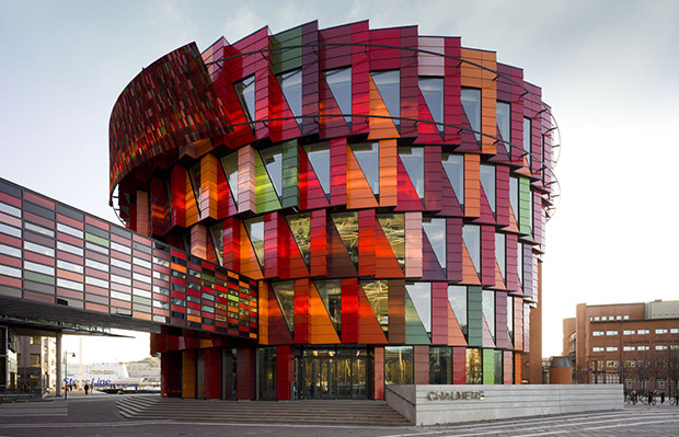 Kuggen arquitetura colorida em Gotemburgo Suécia